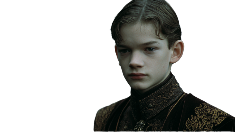 Aristocratic Boy Portrait Vinyl Car Decal Sticker – Waterproof & UV-Resistant 5.4