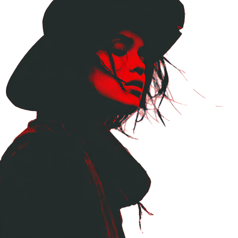 Silhouette Artist Portrait Vinyl Car Decal Sticker – Waterproof & UV-Resistant 6.826666666666667"