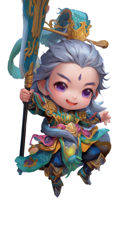 Colorful Cartoon Guan Yu Vinyl Car Decal Sticker – Waterproof & UV-Resistant 4.8533333333333335"