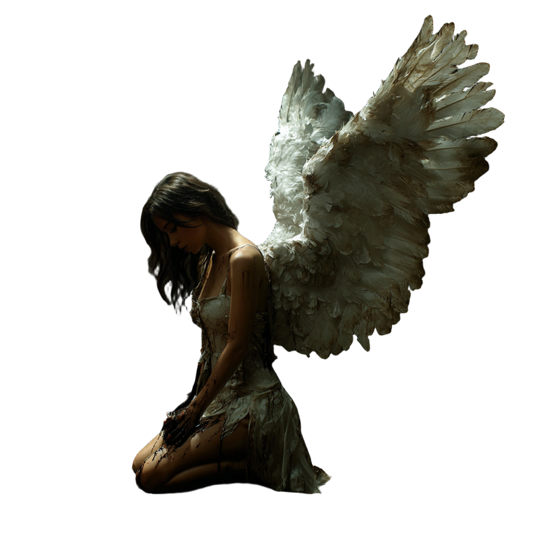 Corrupted Angel Vinyl Car Decal Sticker – Waterproof & UV-Resistant 3.4133333333333336"