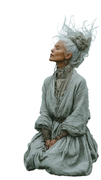 Silver-Haired Elegance V2 Vinyl Car Decal Sticker – Waterproof & UV-Resistant 9.706666666666667"