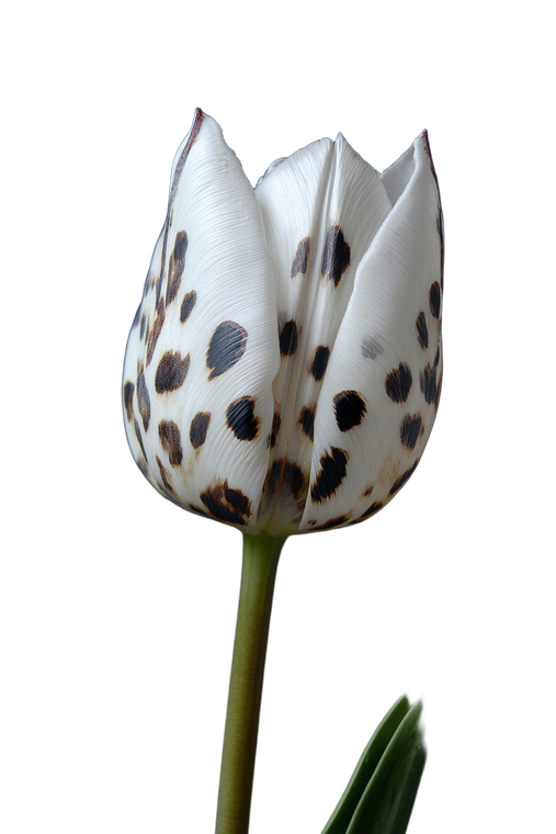 Leopard Pattern Tulip Vinyl Car Decal Sticker – Waterproof & UV-Resistant 8.96"