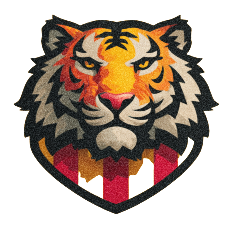 Tiger Shield Emblem Vinyl Car Decal Sticker – Waterproof & UV-Resistant 6.826666666666667"