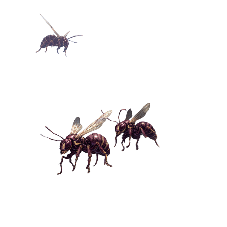 Malicious Fantasy Wasps Vinyl Car Decal Sticker – Waterproof & UV-Resistant 3.4133333333333336"