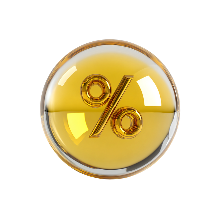 Percentage Bubble Vinyl Car Decal Sticker – Waterproof & UV-Resistant 3.4133333333333336"