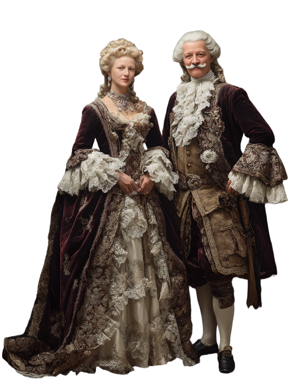Ukrainian Noble Couple Vinyl Car Decal Sticker – Waterproof & UV-Resistant 8.0"