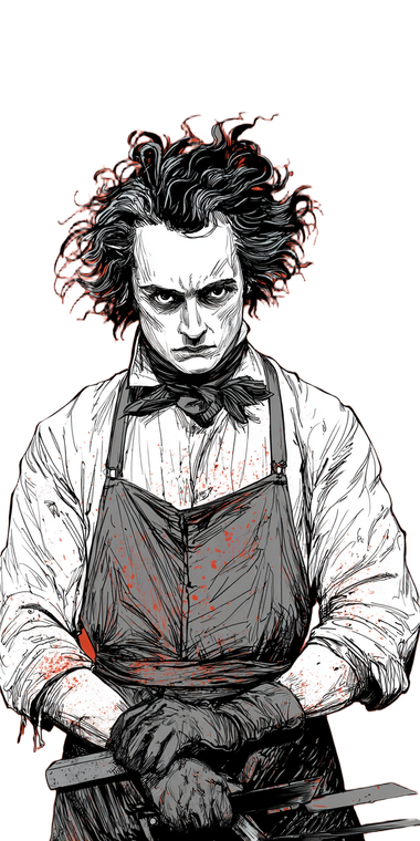 Sweeney Todd Vinyl Car Decal Sticker – Waterproof & UV-Resistant 10.2