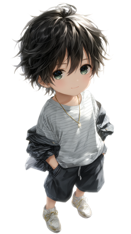 Chibi Anime Boy V11 Vinyl Car Decal Sticker – Waterproof & UV-Resistant 9.706666666666667"