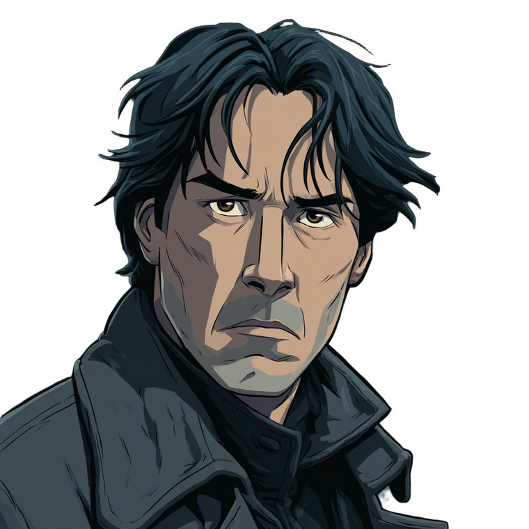 Tired Keanu Lookalike Vinyl Car Decal Sticker – Waterproof & UV-Resistant 6.826666666666667"