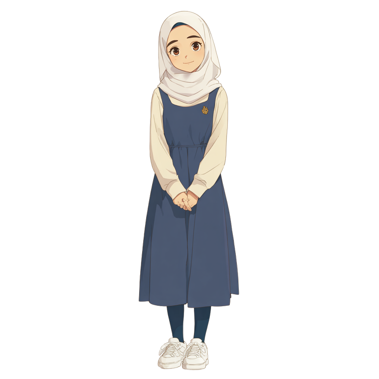 Muslim Hogwarts Girl Vinyl Car Decal Sticker – Waterproof & UV-Resistant 6.826666666666667"