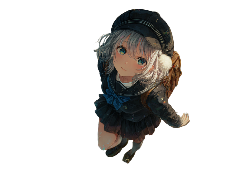 Dreamy Schoolgirl After Rain V3 Vinyl Car Decal Sticker – Waterproof & UV-Resistant 6.1866666666666665"