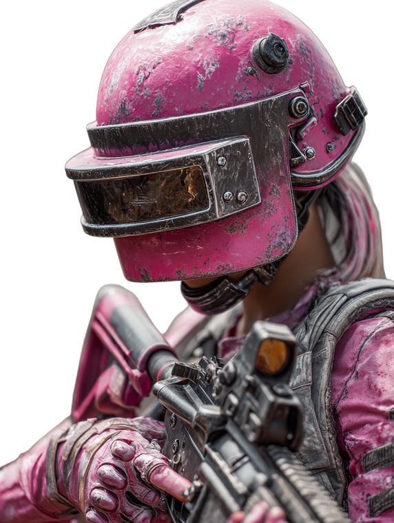 Pink Labubu Helmet Vinyl Car Decal Sticker – Waterproof & UV-Resistant 8.213333333333333"