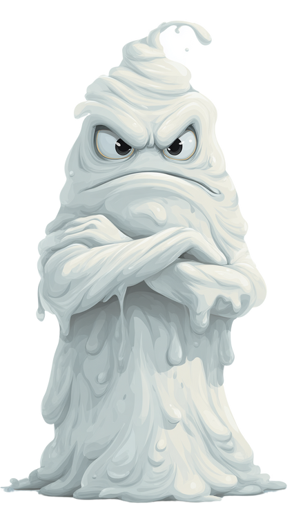 White Slime Monster Vinyl Car Decal Sticker – Waterproof & UV-Resistant 4.8533333333333335"