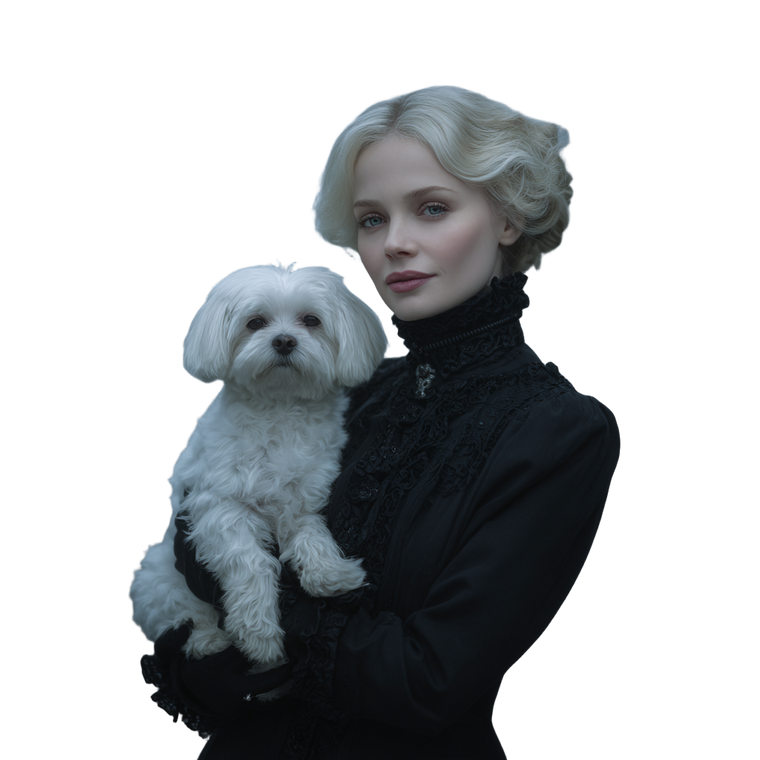 Victorian Blonde Woman V2 Vinyl Car Decal Sticker – Waterproof & UV-Resistant 3.4133333333333336"