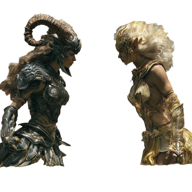 Fiery Aries Confrontation Vinyl Car Decal Sticker – Waterproof & UV-Resistant 3.4133333333333336"