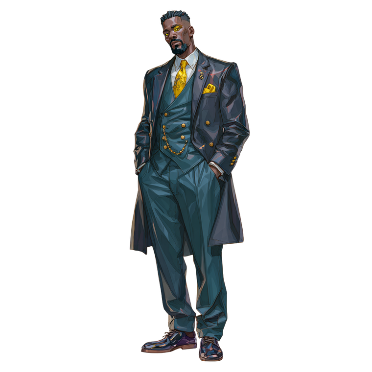 Suited Male Npc Vinyl Car Decal Sticker – Waterproof & UV-Resistant 3.4133333333333336"