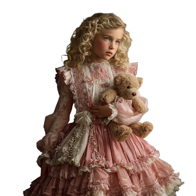 Victorian Girl Portrait V4 Vinyl Car Decal Sticker – Waterproof & UV-Resistant 3.4133333333333336"