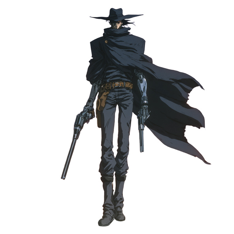 Cyberpunk Vampire Hunter V2 Vinyl Car Decal Sticker – Waterproof & UV-Resistant 3.4133333333333336"