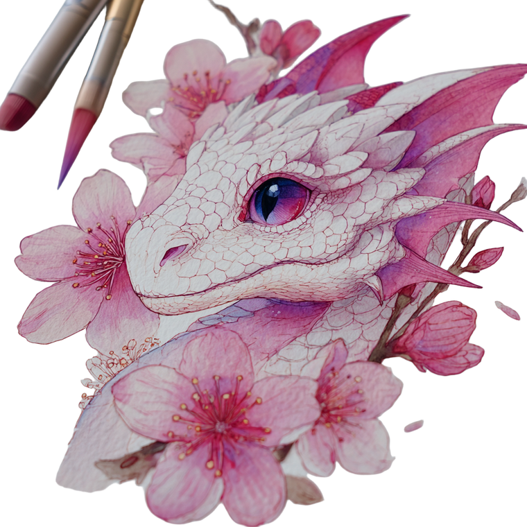 Baby Dragon Illustration V2 Vinyl Car Decal Sticker – Waterproof & UV-Resistant 6.826666666666667"
