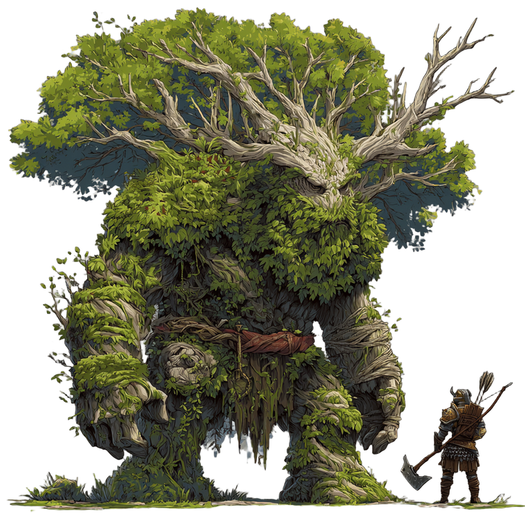 Giant Tree Monsters Vinyl Car Decal Sticker – Waterproof & UV-Resistant 3.4133333333333336"
