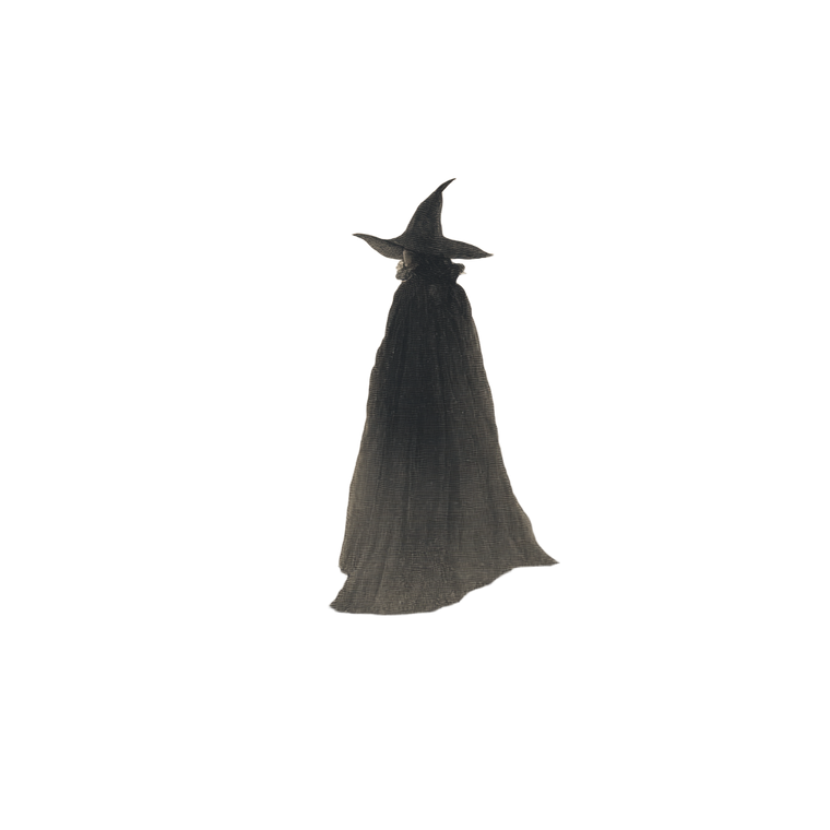 Mysterious Salem Witch Vinyl Car Decal Sticker – Waterproof & UV-Resistant 3.4133333333333336"