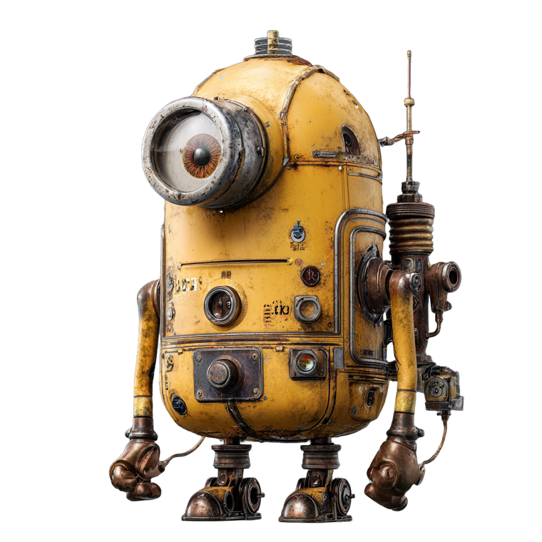 Robotic Minion Vinyl Car Decal Sticker – Waterproof & UV-Resistant 3.4133333333333336"