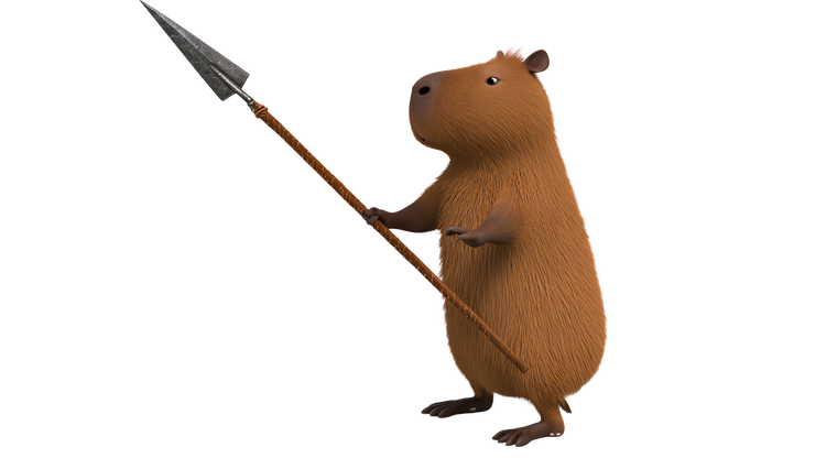 Capybara Warrior V4 Vinyl Car Decal Sticker – Waterproof & UV-Resistant 5.4