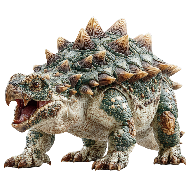 Attacking Ankylosaur Vinyl Car Decal Sticker – Waterproof & UV-Resistant 3.4133333333333336"