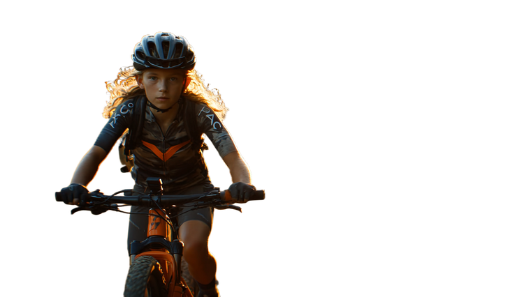 Young Cyclist Adventure Vinyl Car Decal Sticker – Waterproof & UV-Resistant 2.72"
