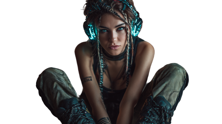 Cyberpunk Model Hacker V2 Vinyl Car Decal Sticker – Waterproof & UV-Resistant 5.4