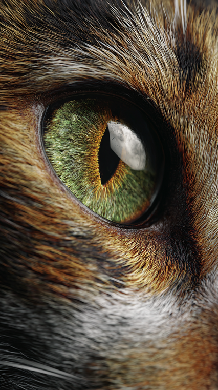 Cat Eye Close-Up V2 Vinyl Car Decal Sticker – Waterproof & UV-Resistant 9.706666666666667"
