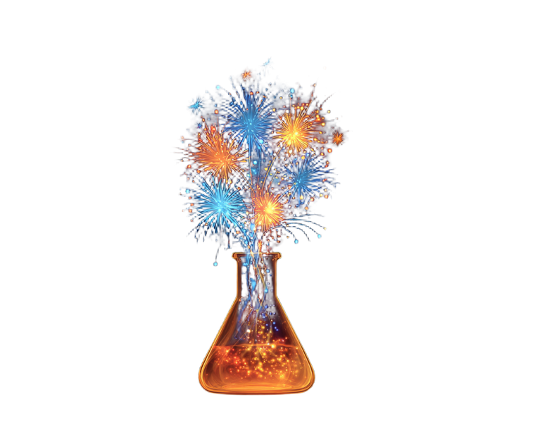 Beaker Fireworks Vinyl Car Decal Sticker – Waterproof & UV-Resistant 3.2"