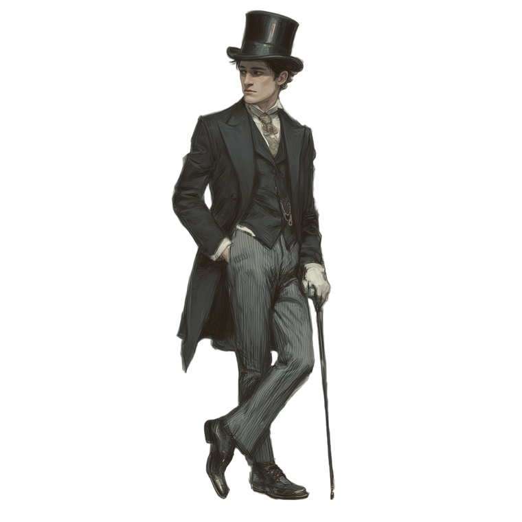 Dapper Halfling Vinyl Car Decal Sticker – Waterproof & UV-Resistant 3.4133333333333336"