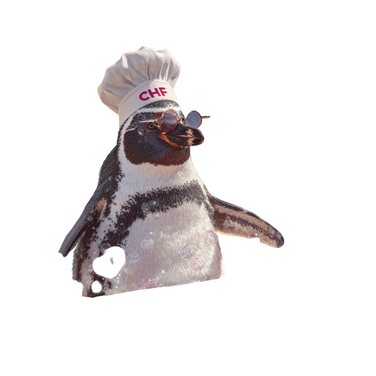 Penguin Chef Grilling Vinyl Car Decal Sticker – Waterproof & UV-Resistant 3.4133333333333336"