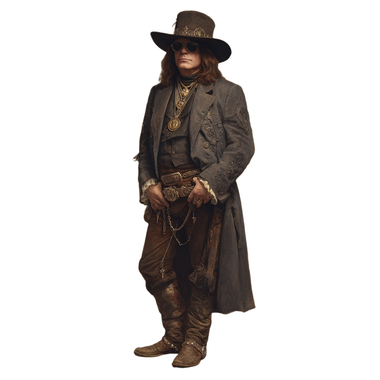 Ozzy Cowboy Vinyl Car Decal Sticker – Waterproof & UV-Resistant 3.4133333333333336"