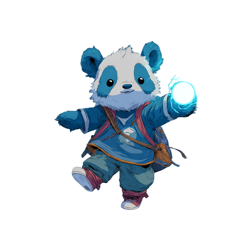 Blue Panda Vinyl Car Decal Sticker – Waterproof & UV-Resistant 3.4133333333333336"