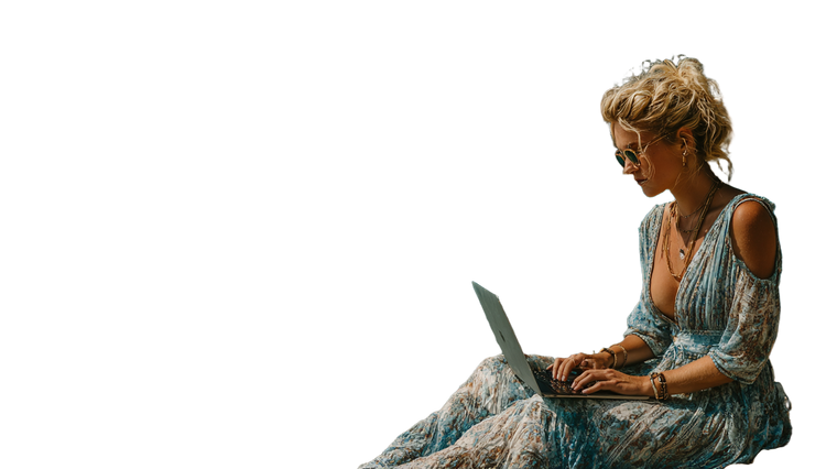 Queen On Laptop Vinyl Car Decal Sticker – Waterproof & UV-Resistant 2.72"