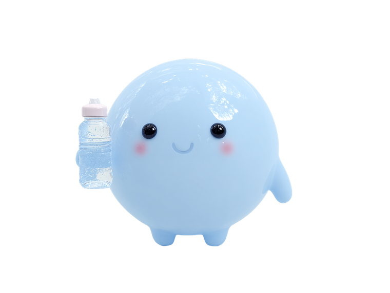 Kawaii Water Droplet V2 Vinyl Car Decal Sticker – Waterproof & UV-Resistant 6.1866666666666665"