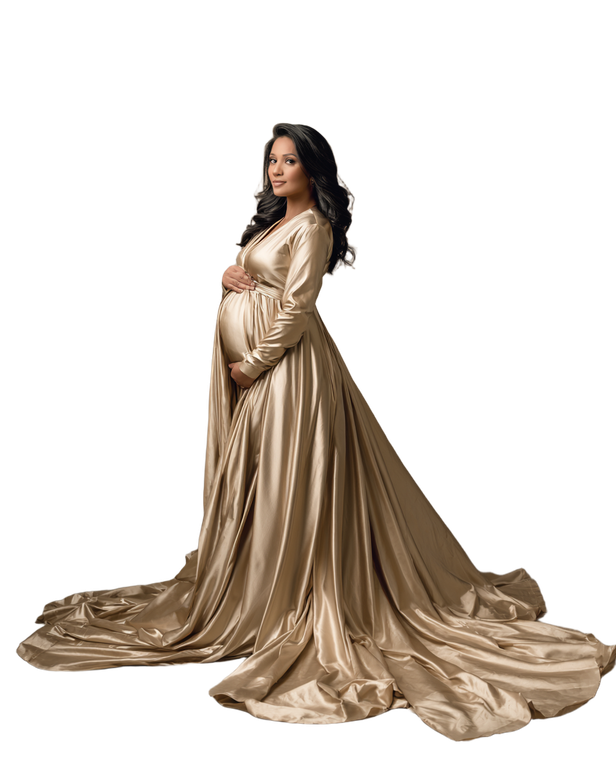 Pregnant Indian Woman V2 Vinyl Car Decal Sticker – Waterproof & UV-Resistant 7.8933333333333335"
