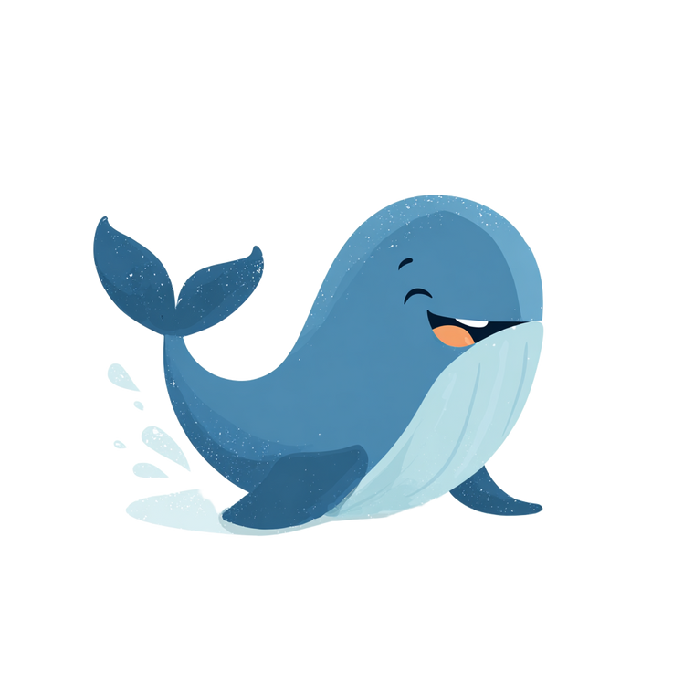 Cheerful Whale Sticker Vinyl Car Decal Sticker – Waterproof & UV-Resistant 3.4133333333333336"
