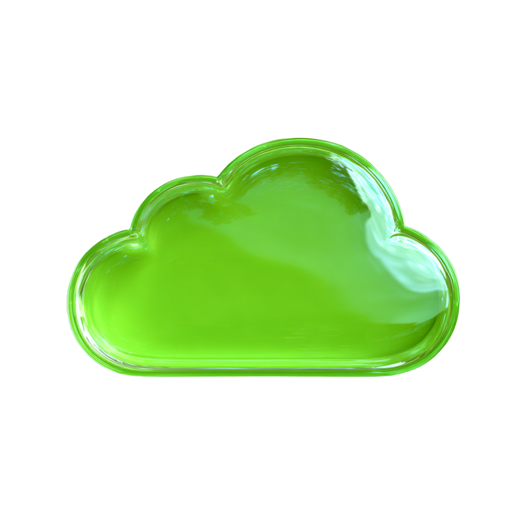 Glass Cloud Icon Vinyl Car Decal Sticker – Waterproof & UV-Resistant 6.826666666666667"