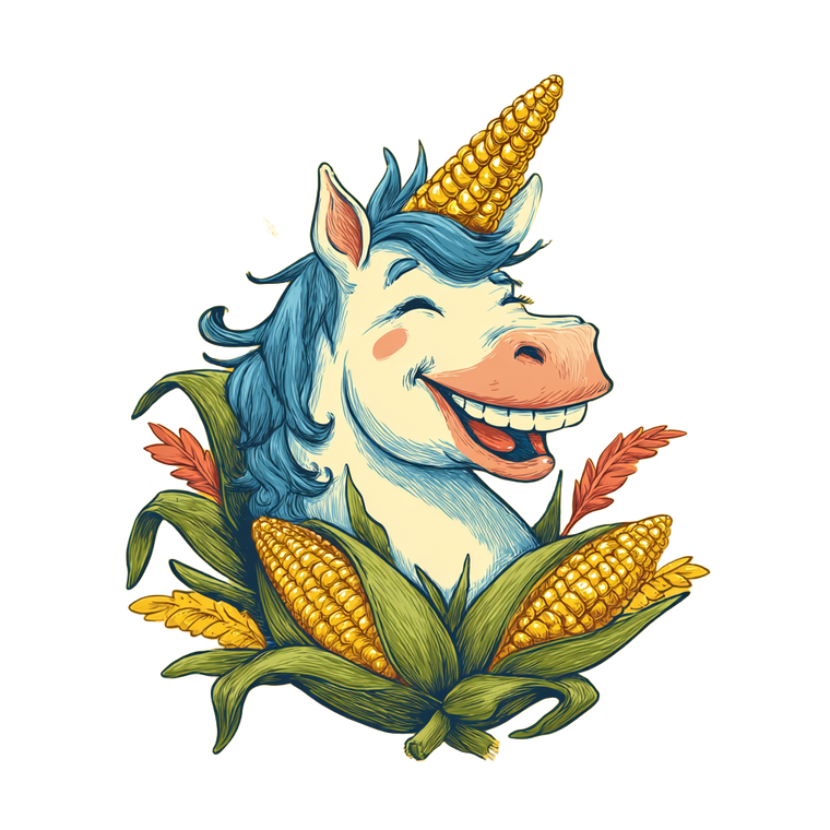 Joyful Cornicorn Vinyl Car Decal Sticker – Waterproof & UV-Resistant 3.4133333333333336"