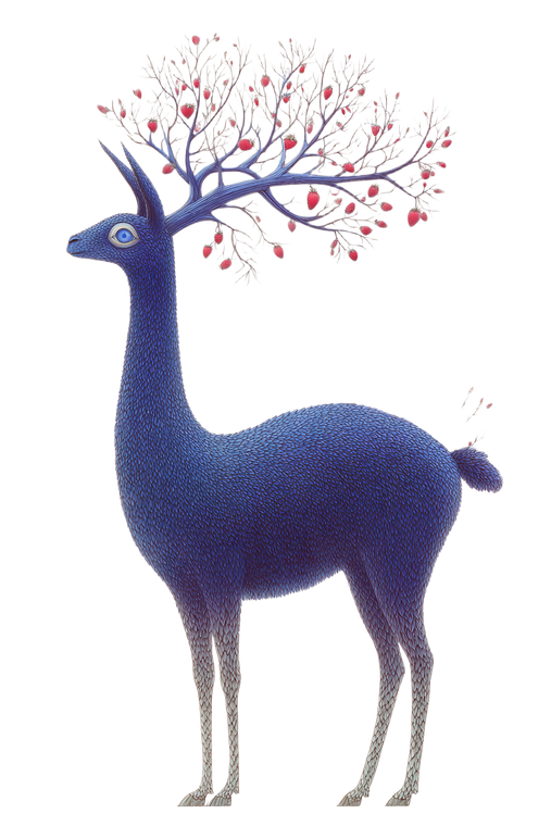 Fantastical Purple Llama Vinyl Car Decal Sticker – Waterproof & UV-Resistant 8.96"