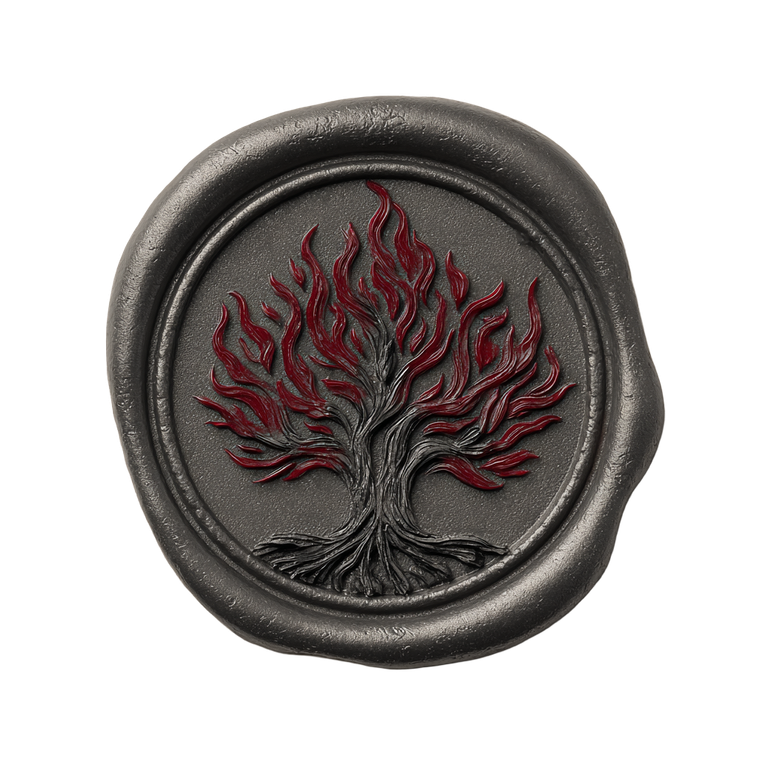 Flaming Tree Seal Vinyl Car Decal Sticker – Waterproof & UV-Resistant 3.4133333333333336"