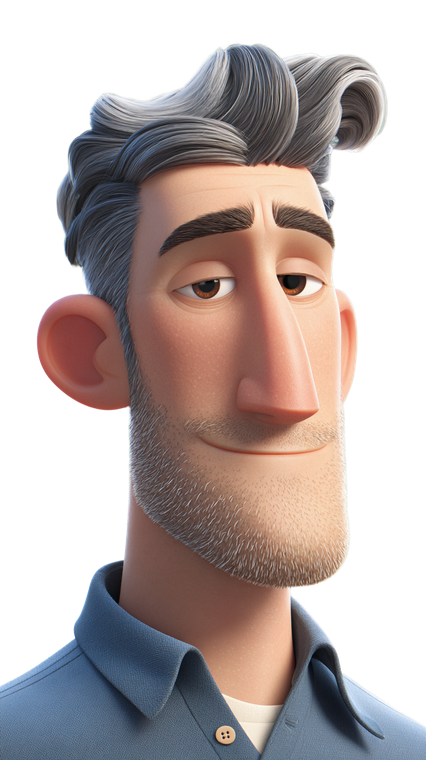 Pixar Style Character V14 Vinyl Car Decal Sticker – Waterproof & UV-Resistant 9.706666666666667"