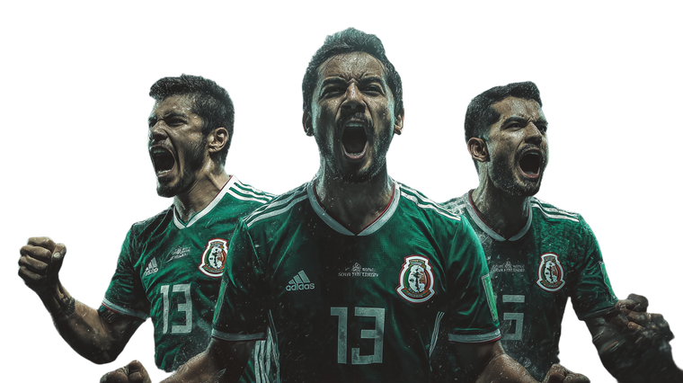 Mexican Soccer Celebration Vinyl Car Decal Sticker – Waterproof & UV-Resistant 2.72"