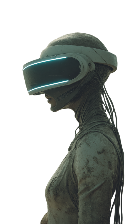 Futuristic Vr Wanderer Vinyl Car Decal Sticker – Waterproof & UV-Resistant 9.706666666666667"