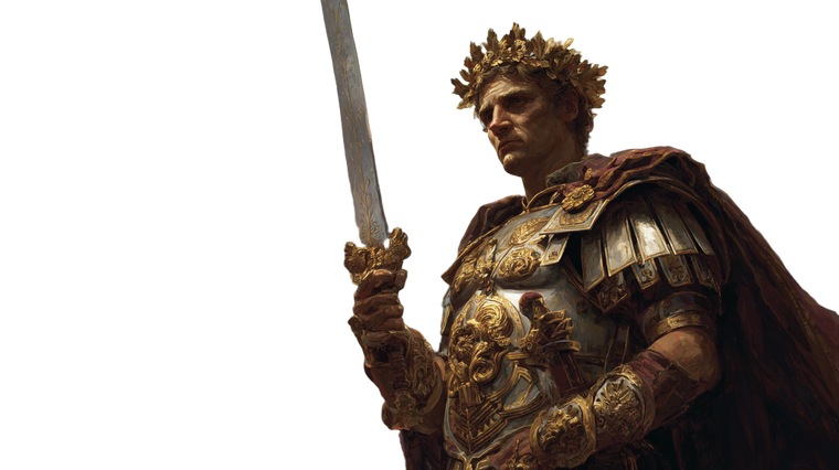 Julius Caesar Vinyl Car Decal Sticker – Waterproof & UV-Resistant 2.72"
