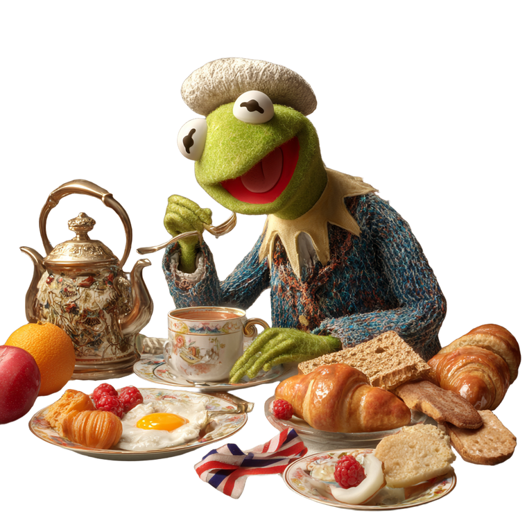 Kermit'S Breakfast Vinyl Car Decal Sticker – Waterproof & UV-Resistant 3.4133333333333336"