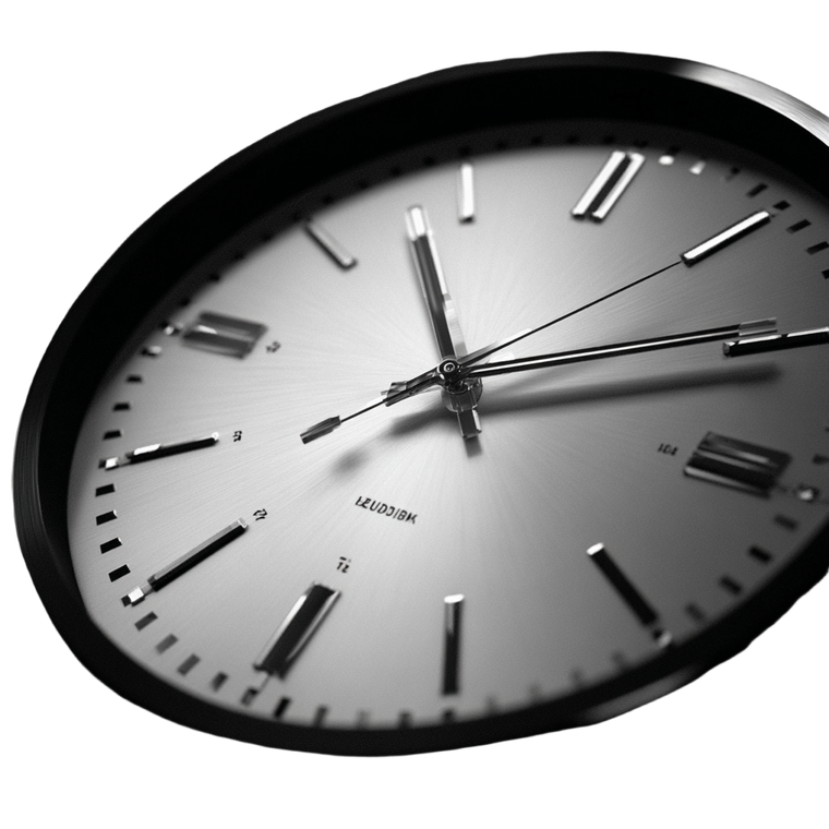 Clean Clock Vinyl Car Decal Sticker – Waterproof & UV-Resistant 3.4133333333333336"